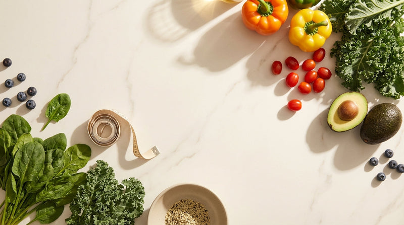 Colorful whole foods representing metabolic health support