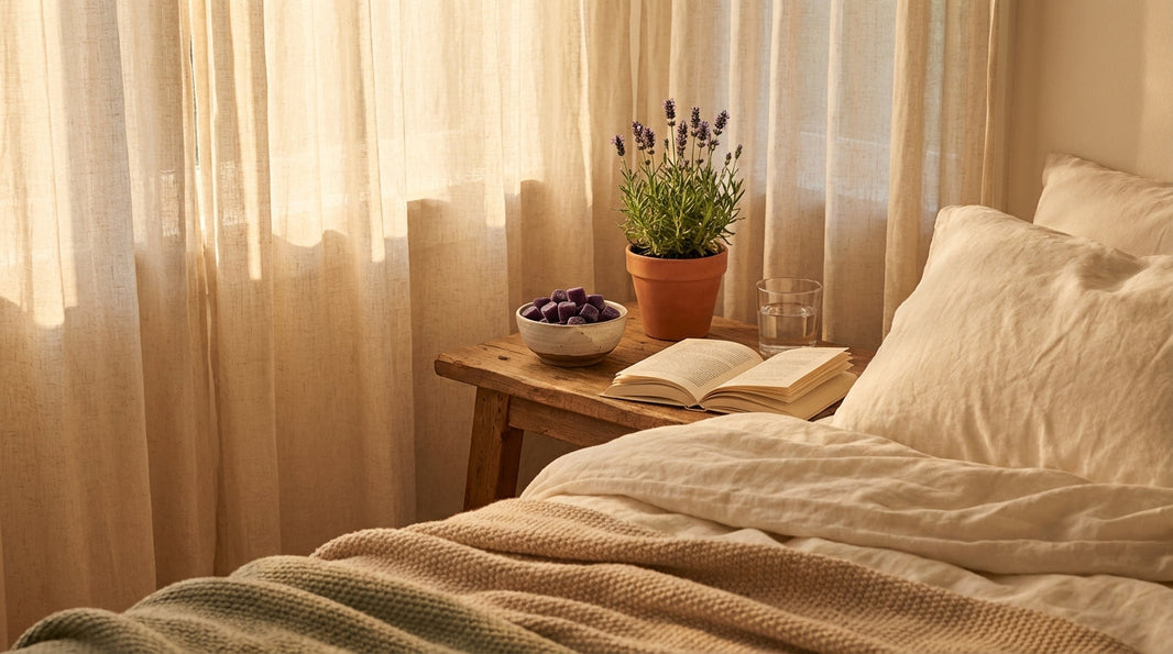 Peaceful evening setting for restful sleep