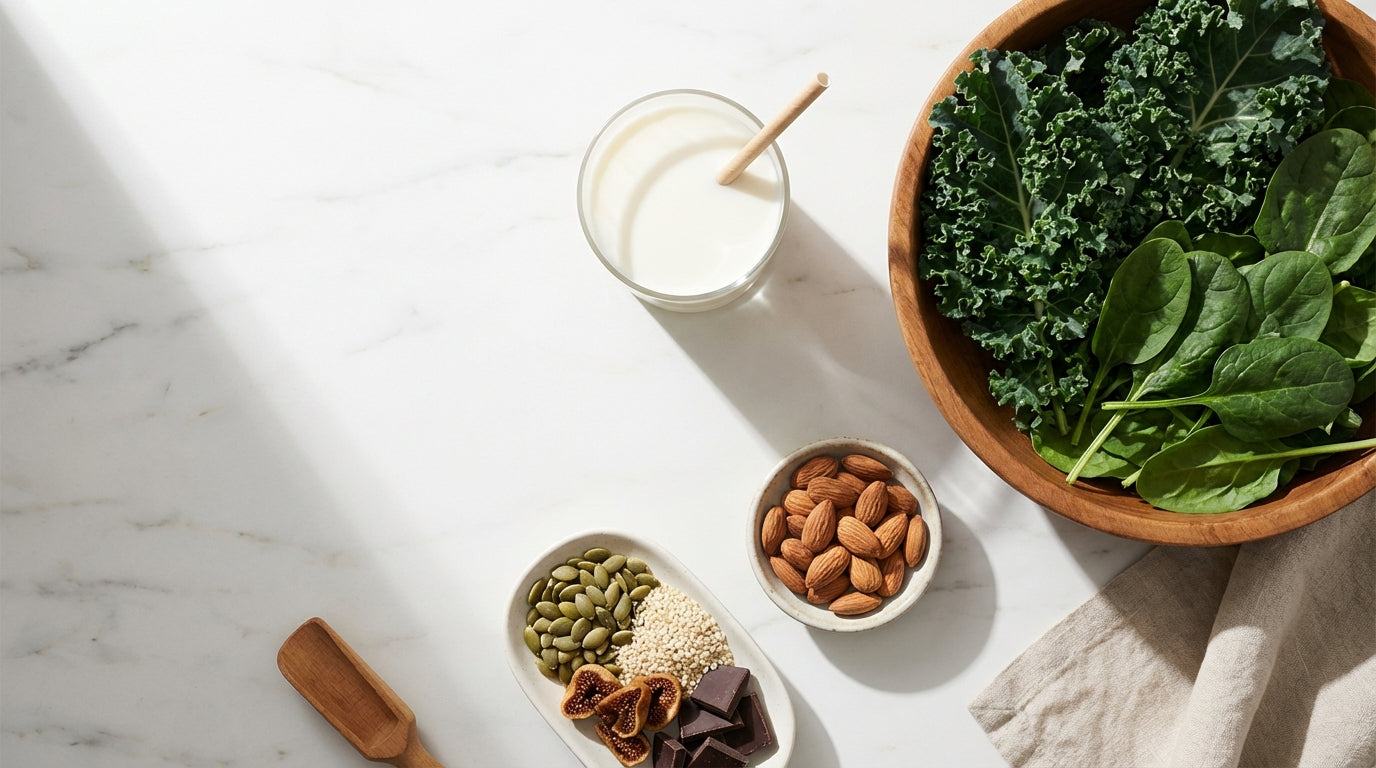 Magnesium vs calcium mineral comparison for bone and muscle health