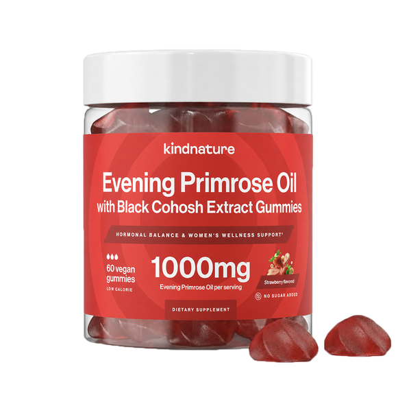 Evening Primrose Oil Gummies for Women – Hormonal Balance, PMS & Menopause Support