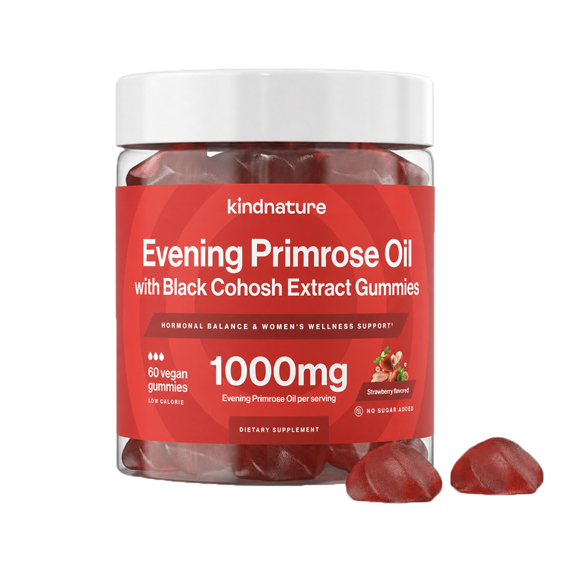 Evening Primrose Oil Gummies for Women – Hormonal Balance, PMS & Menopause Support
