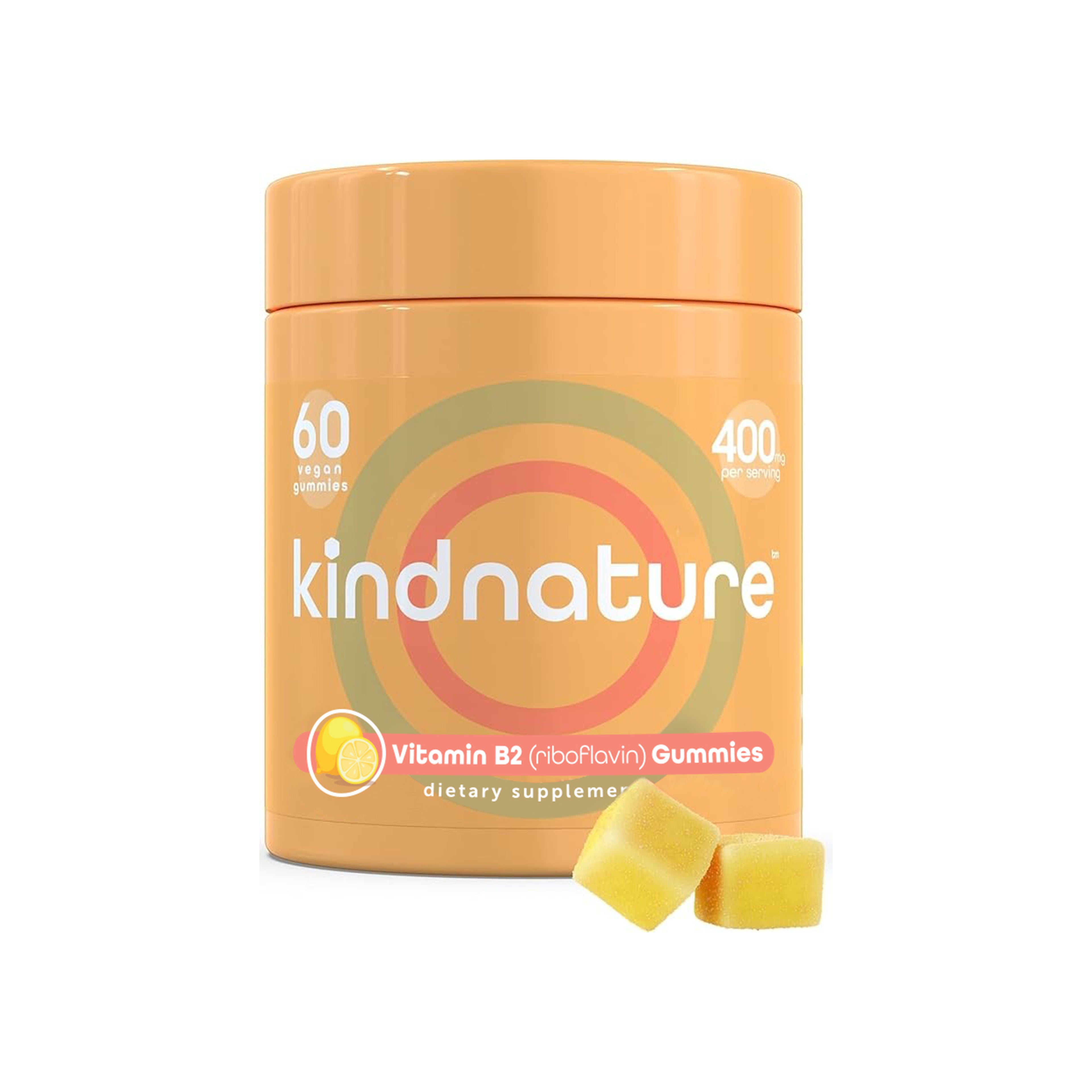 Vitamin B2 (Riboflavin) 400mg Gummies – Natural Migraine & Nervous System Support