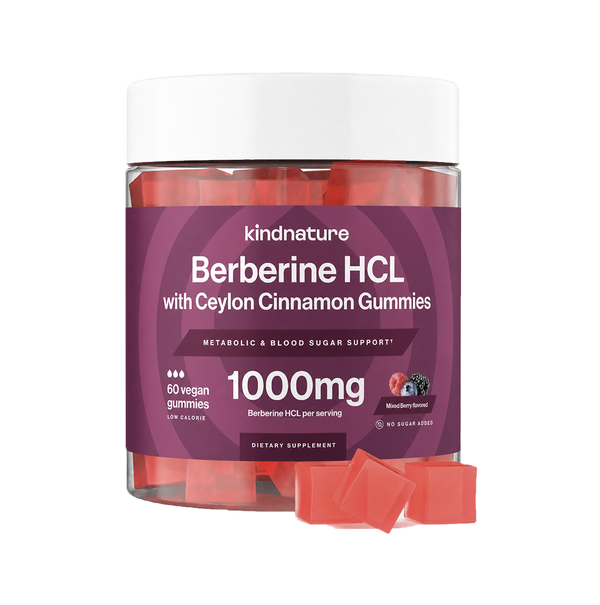 Berberine HCl Gummies 1000mg with Ceylon Cinnamon & Chromium