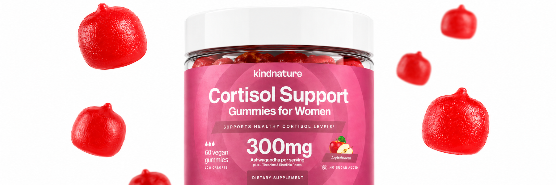 Cortisol Support for Women Gummies - Stress, Sleep, and Belly Fat Support