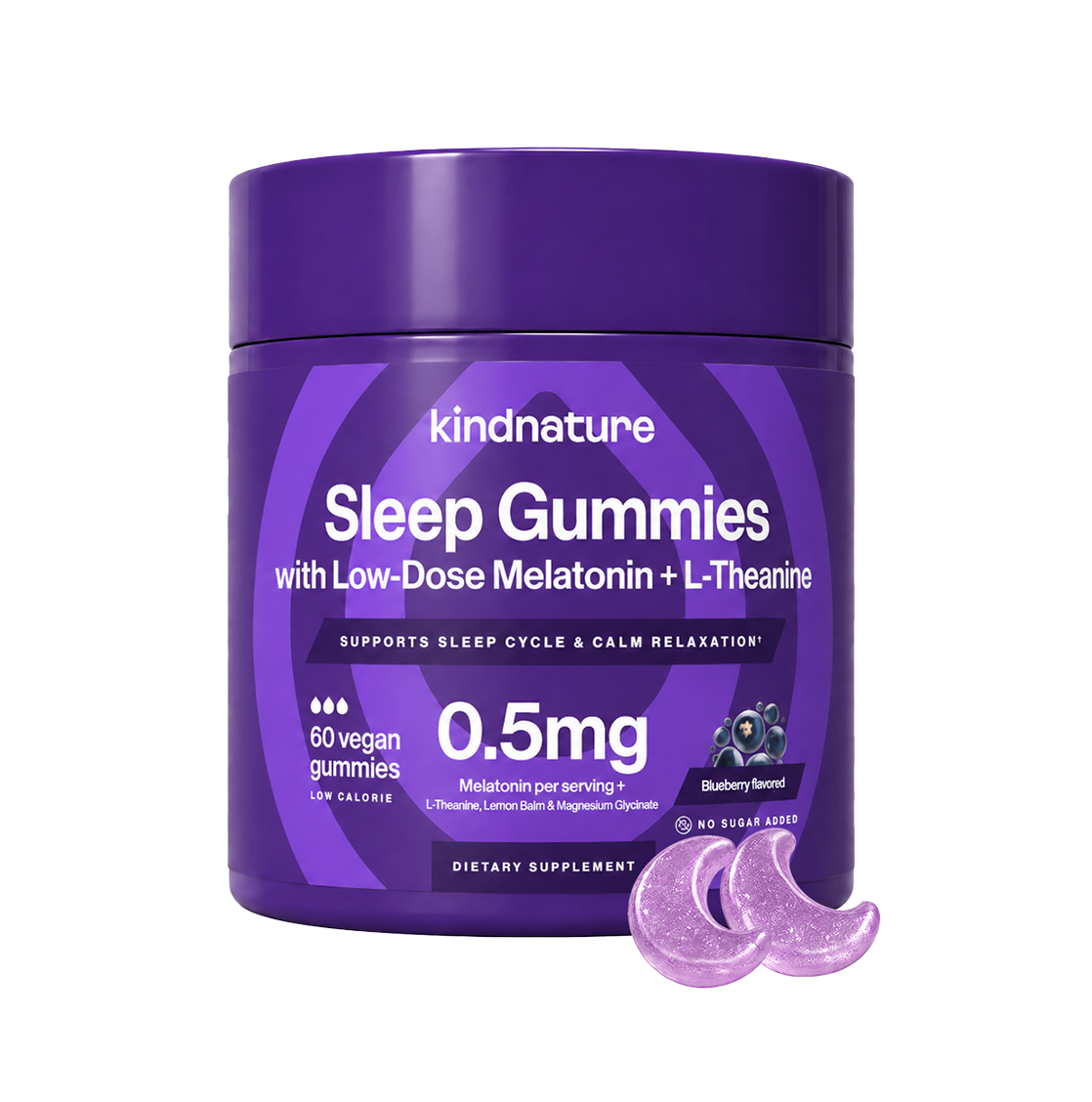 Kindnature Sleep Gummies with Low-Dose Melatonin bottle