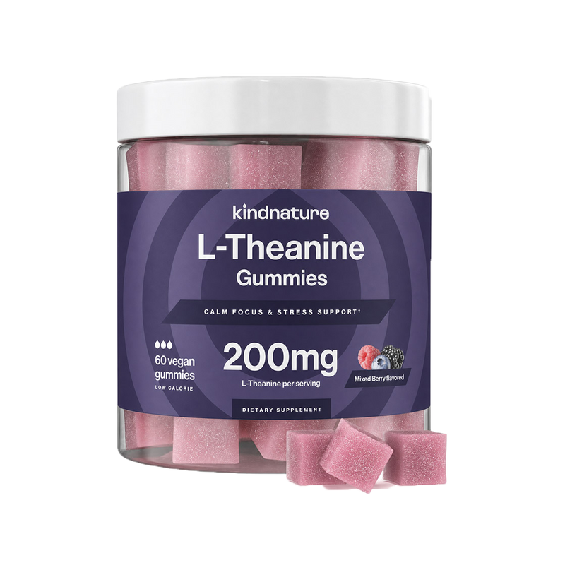 L-Theanine Gummies for Calm, Focus & Daily Stress Support – Vegan & Kid-Friendly