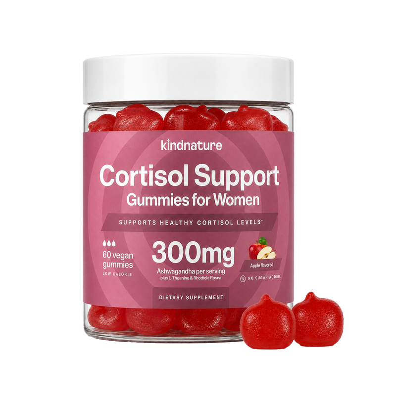 Cortisol Support Gummies for Women with Ashwagandha & L-Theanine
